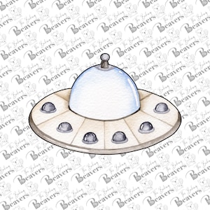 UFO with Antenna Cookie Cutter