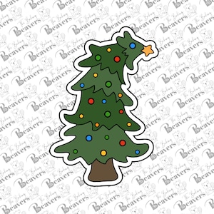 Bent/Tilted/Crooked Christmas Tree Cookie Cutter - UPDATED