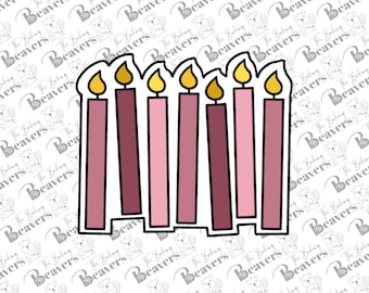 Birthday Candles Cookie Cutter