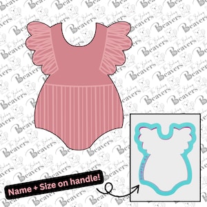 Ruffled Baby Romper Cookie Cutter