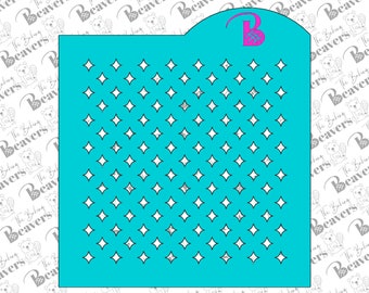Diamond Star Sprinkle Stencil