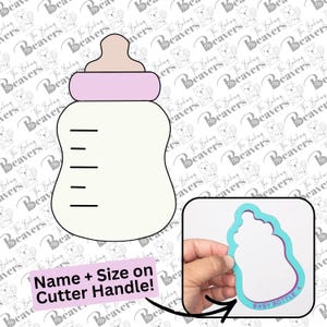 Curved Baby Bottle Cookie Cutter