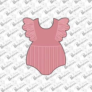 Ruffled Baby Romper Cookie Cutter