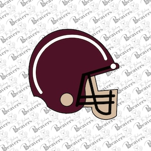 Football Helmet Cookie Cutter