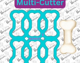 Bones Multi Cookie Cutter (Cuts 6 or 12 bones at Once)