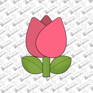 Wide Tulip Cookie Cutter