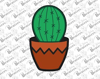 Round Cactus Cookie Cutter