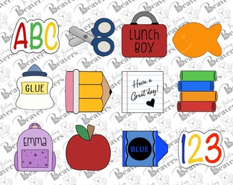 Back to School Mini Dozen Cookie Cutter Set