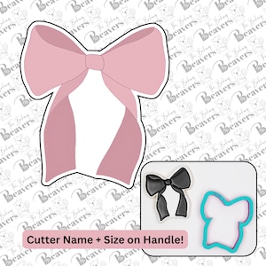 Bow with Long Ribbons Cookie Cutter