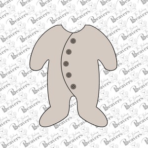 Baby Sleeper PJs Cookie Cutter