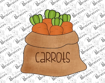 Sack of Carrot Cookie Cutter