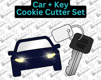 Keys & Car Cookie Cutters (Set of 2)