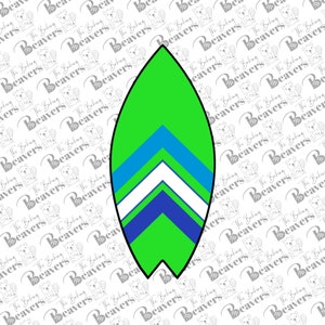 Surfboard Cookie Cutter (recommend sizing up)