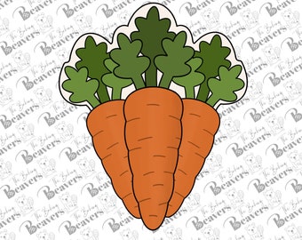 Realistic Bunch of Carrots Cookie Cutter