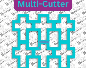 Cross Multi Cookie Cutter (Cuts 6 or 12 Crosses at Once)