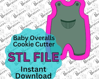 STL - Baby Overalls  (digital download)