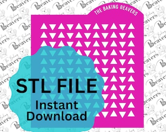 STL - Triangle Sprinkle Stencil (digital download)