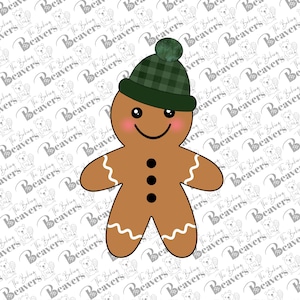 Gingerbread Man with Winter Hat Cookie Cutter