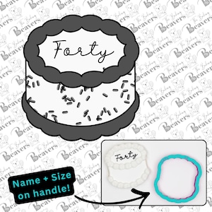Whole Round Decorated CAKE Cookie Cutter