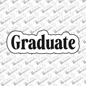 Graduate Text Cookie Cutter
