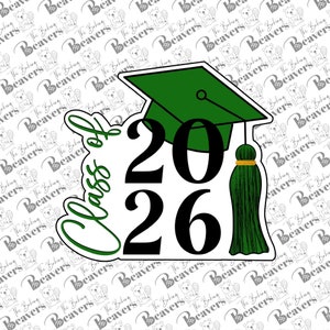Class of 2025 w/ grad cap Plaque Cookie Cutter