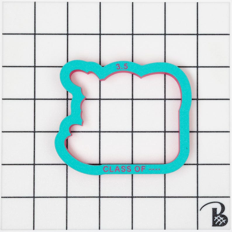 Class of 2026 Graduation Cookie Cutter (optional year stencil) image 5