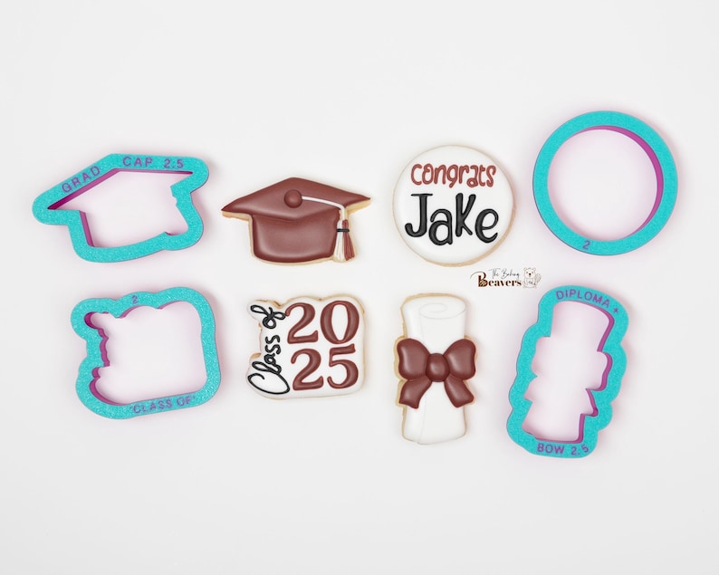 Class of 2026 Graduation Cookie Cutter (optional year stencil) image 9
