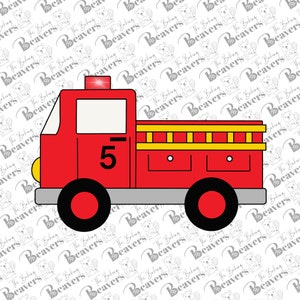 Fire Truck Cookie Cutter (recommend sizing up)