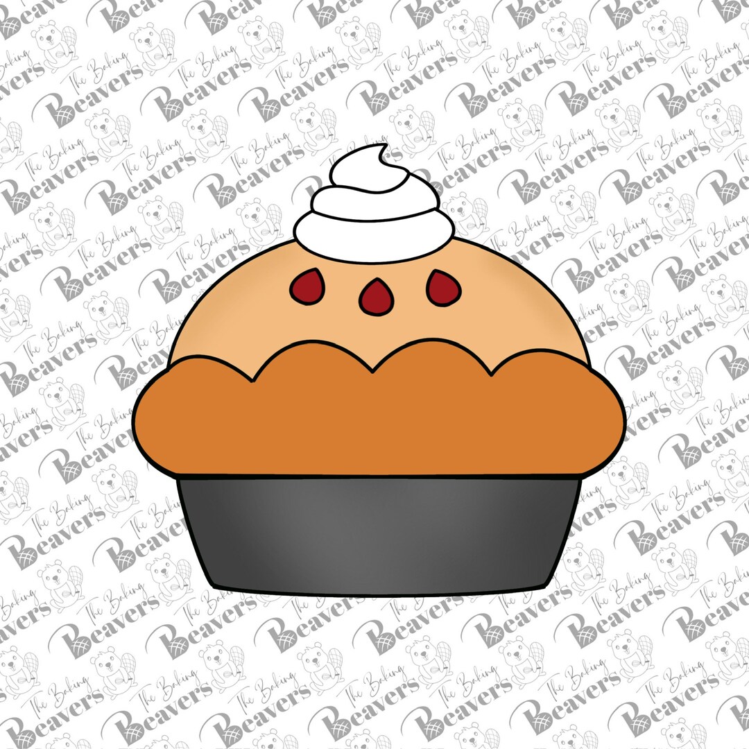 Pie With Whipped Cream Cookie Cutter Etsy