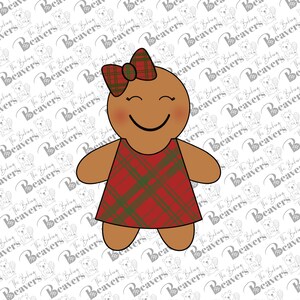 Gingerbread Girl in Dress Cookie Cutter
