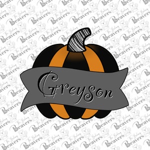 Pumpkin with Banner Cookie Cutter