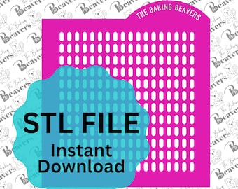 STL - Oblong Sprinkle Stencil (digital download)