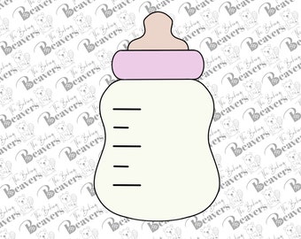 Curved Baby Bottle Cookie Cutter