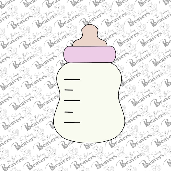Curved Baby Bottle Cookie Cutter