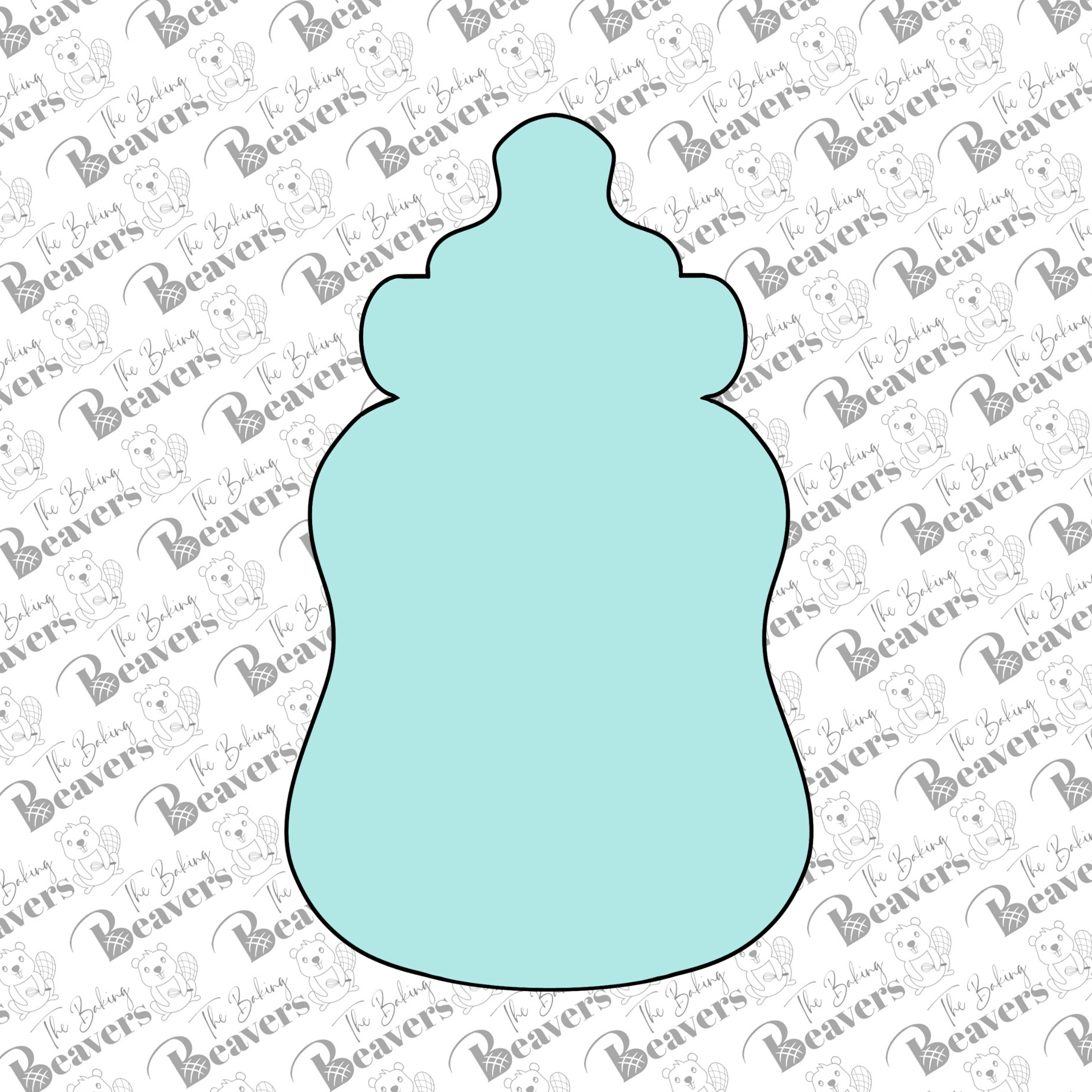 Curved Baby Bottle Cookie Cutter Etsy