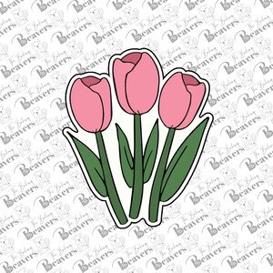 Bunch of Tulips Cookie Cutter