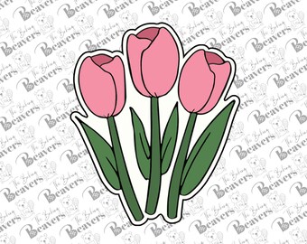 Bunch of Tulips Cookie Cutter