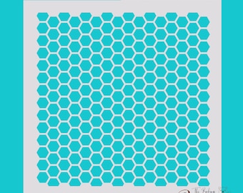 Honeycomb Pattern Mylar Stencil (3 size options)