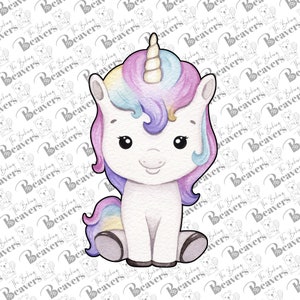 Unicorn Front Facing Cookie Cutter