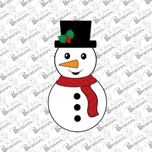 Snowman with Top Hat Cookie Cutter