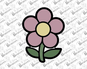 Flower/Daisy with Stem Cookie Cutter
