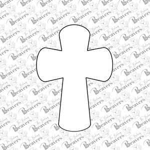 Cross with Rounded Edges Cookie Cutter