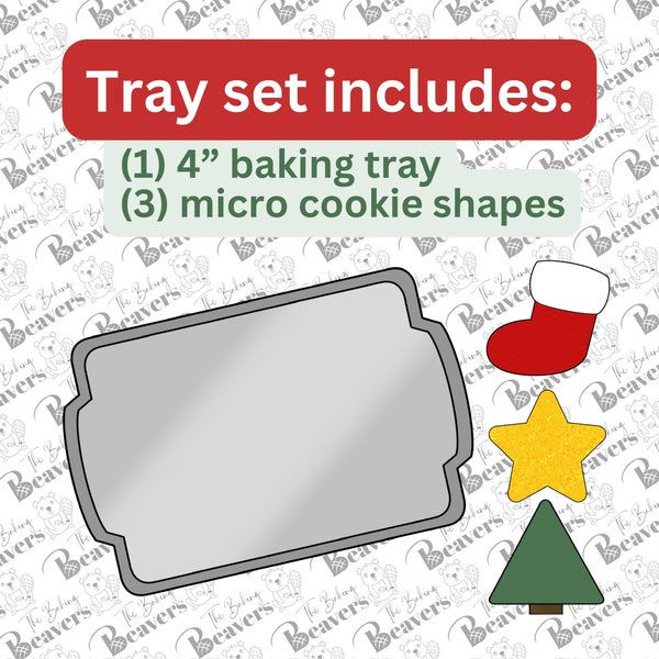 Elf Tray of Cookies with Micro-Cookies and Tray