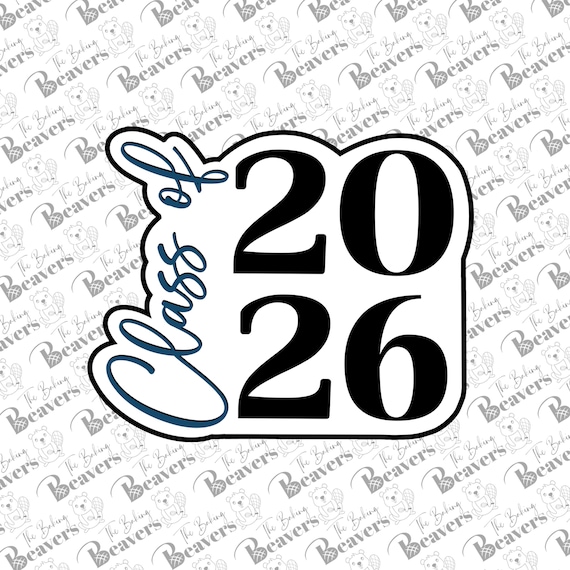 Class of 2026 Graduation Cookie Cutter (optional year stencil)