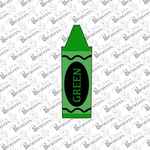 Crayon Cookie Cutter (recommend sizing up)