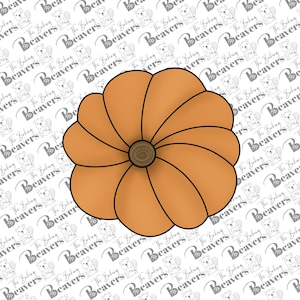 Pumpkin Top View Cookie Cutter