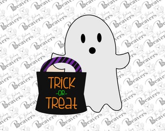 Trick or Treat Ghost Cookie Cutter