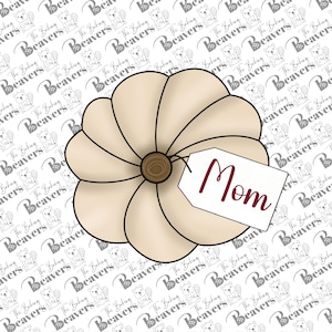 Pumpkin with tag | Top View pumpkin | Place setting Cookie Cutter