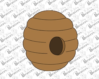Round Bee Hive Cookie Cutter
