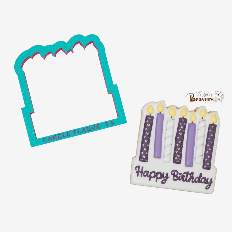 Birthday Candles with Plaque Cookie Cutter Bild 7